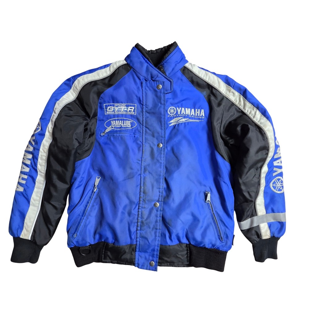 Vintage Yamaha Factory Racing Jacket GYTR Yamalube Motorcross SM Nylon Moto Y2K